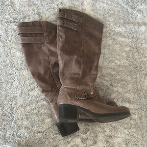 Carlos by Carlos Santana Taupe Heeled Boots